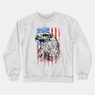 4th Of July American Flag - US 4th of July American flag Crewneck Sweatshirt